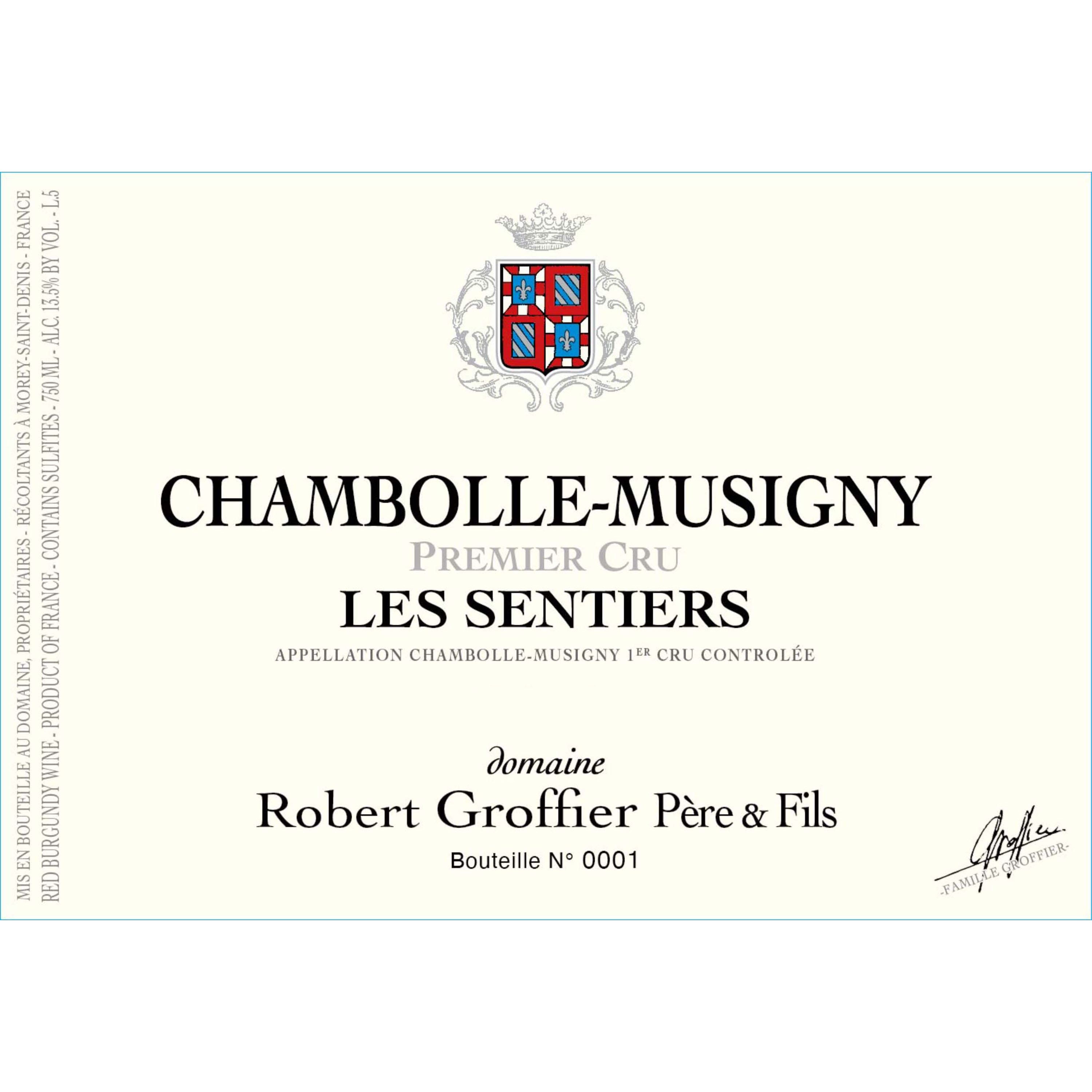 ワイン 2006Chambolle-Musigny1er Cru LesSentiers 2006 Chambolle-Musigny Domaine François Bertheau - Kermit
