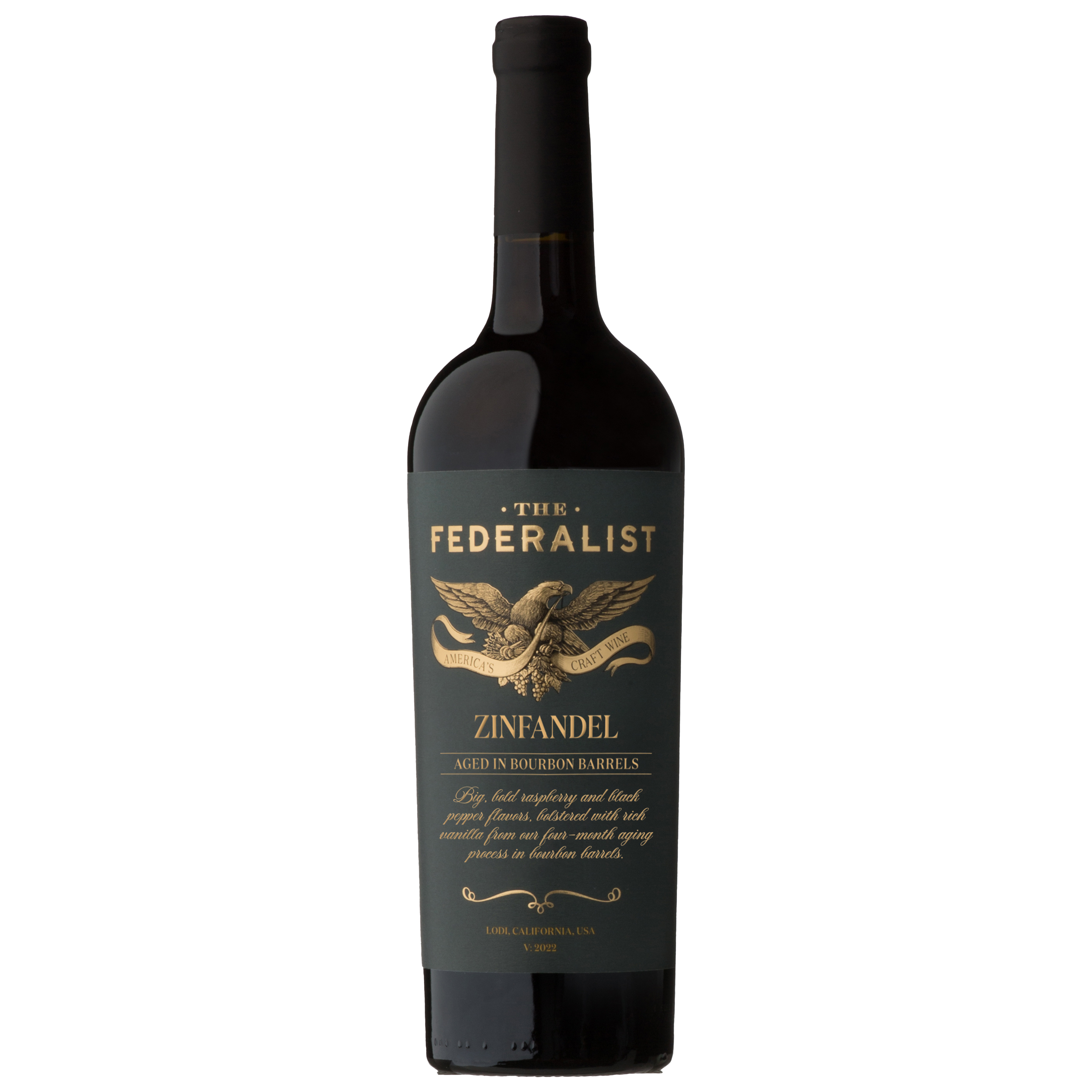The Federalist Bourbon Barrel Aged Zinfandel 2022