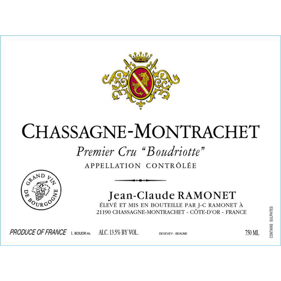 Ramonet Chassagne-Montrachet Premier Cru 'Clos de la Boudriotte' Rouge 2015